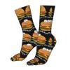 BXDEOOPWE Cheeseburger Cartoon Running Socks Breathable Round Neck Socks Sports Socks view 3