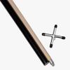 Accuplay Billiards 57" 2 Piece Maple Pool Bridge Stick w Cross Style Bridge Head view 3
