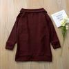 Girls Long Sleeve Cardigan Casual Open Front Cable Knit Chunky Sweater with Pockets for Kids 2-7 Years view 4