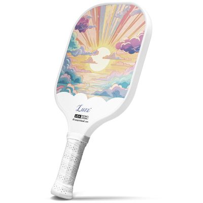 Luzz Carbon Fiber Pickleball Paddles, Sandblasted Surface USAPA Approved Pickleball Rackets for Beginners Increased Spin Control Pickle Ball Paddle Set for Men,Women,Pros,Adults