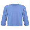 easyforever Kids Boys Girls Long Sleeve Shirts Cotton Warm Tee Shirt Tops Little Girl Blouse Undershirts Light Blue 5-6 Years view 1