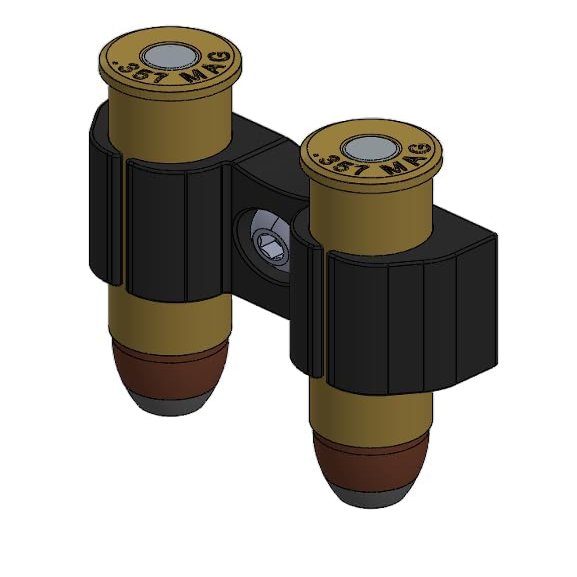 2 Pack - MLOK Bullet Holder (44 Magnum)