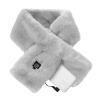 RONGXG Winter USB Heated Scarf Women Neck Heating Pad Electric Heated Neck Neck Wrap Scarf Neck Warmer Warm Neckerchief (Grey-Faux fur') view 3