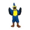 Blue Hairy Eagle Mascot Costume Funny Cartoon Fancy Dress view 1