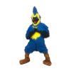 Blue Hairy Eagle Mascot Costume Funny Cartoon Fancy Dress view 2