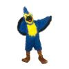 Blue Hairy Eagle Mascot Costume Funny Cartoon Fancy Dress view 3