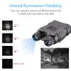 MAYLOVELY Digital Night Vision Binocular, 8X Digital & 2X Optical Zoom, 1312FT/400M Viewing Range, for Complete Darkness Military, Security, Hunting view 3