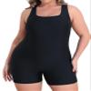 beautyin One Piece Bathing Suit for Women Plus Size Slimming Swimsuits Black view 1