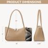 BOSTANTEN Small Hobo Bags for Women, Shoulder Bag for Women, Trendy Designer Fall Winter Purse Vegan Leather Handbag view 3
