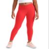 CRZ YOGA Girls Butterluxe Crossover Waist Yoga Leggings - Athletic Sports Casual Pants V Cross Tights Kids Teen Deep Red Large view 1