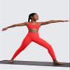 CRZ YOGA Girls Butterluxe Crossover Waist Yoga Leggings - Athletic Sports Casual Pants V Cross Tights Kids Teen Deep Red Large view 2