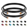 baluoqi Extension Cable 2Pin/3Pin/4Pin/5Pin/6Pin/8Pin/9Pin Waterproof Plug Works for Electric Bicycle Light/Throttle/Ebrake/Display Ebike Parts Extend Cable (3pin 50cm) view 1