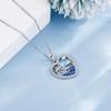 AXOMY Dolphin Necklace 925 Sterling Silver Dolphin Pendant Necklace Palm Tree Necklace Dolphin Jewelry Gifts for Women view 2