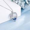 AXOMY Dolphin Necklace 925 Sterling Silver Dolphin Pendant Necklace Palm Tree Necklace Dolphin Jewelry Gifts for Women view 3