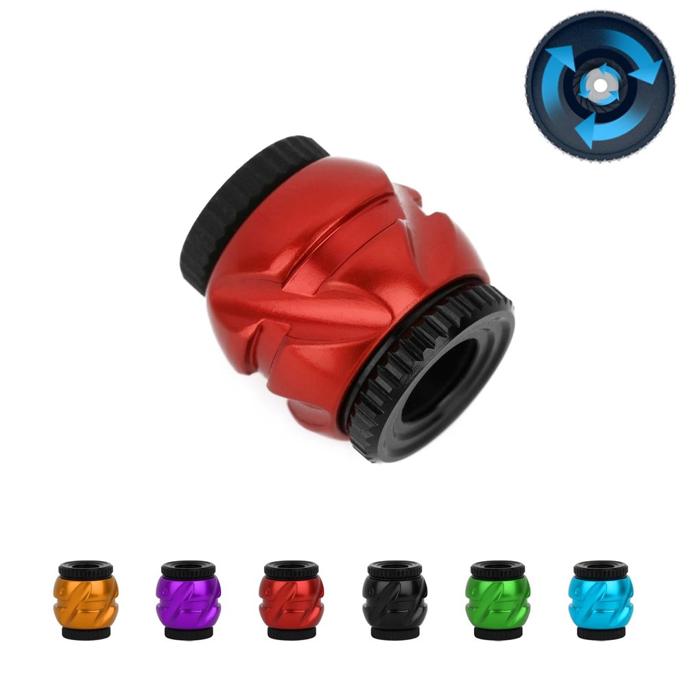 Compound Bow Archery Peep Sight - Supports Stepless Adjustment. Adjustable Peep Sight for Archery, Adjustment Dual Degree 37or 45 Inner Diameter (Hunting 3/32~5/32, Red)