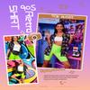 Verceco 80s 90s Outfits for Women Unisex Hip Hop Women Costume Accessory Sets Retro 90s Themed Party Outfits 7PC 80s Fashion Clothes (Black, S) view 3