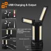 13200mAh Rechargeable Solar Work Light with Folding Stand and Carrying Bag, AODOO 8000 Lumen Stepless Dimmable , White/Warm/Nature White/RED(SOS) with Detachable Tripod (Black) view 3