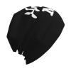 BXDEOOPWE Hockey Mom Adult Fashion Knitted Hat, Wool Hat, Elastic Brimless Hat Men's Knit Hat Skull Cap Black view 3