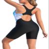 beautyin Boyleg Swimsuits for Women Racerback Athletic One Piece Bathing Suit view 2