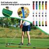 Golf Alignment Sticks 2 Pack,Upgraded Golf Alignment Rods 48" Collapsible Golf Practice Stick Golf Training Aid for Aiming,Golf Direction Sticks for Golf Training,Putting,with Clear Tube Case (Red) view 2