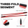 Golf Alignment Sticks 2 Pack,Upgraded Golf Alignment Rods 48" Collapsible Golf Practice Stick Golf Training Aid for Aiming,Golf Direction Sticks for Golf Training,Putting,with Clear Tube Case (Red) view 3
