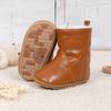 Sawimlgy Infant Baby Boys Girls Winter Snow Boots PU Leather Plush Ankle Cowboy Warm Boots Toddler Newborn Fur Lining First Walker Crib Outdoor Shoes view 3