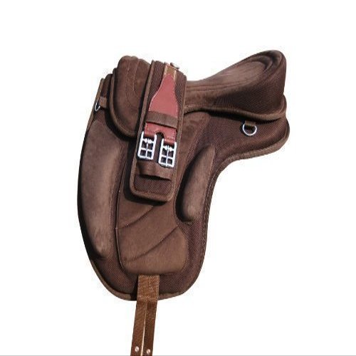 AD Saddlery All Purpose Synthetic Treeless Freemax Synthetic Suede English Horse Saddles Tack Free Matching Girth Leather Straps Size: 10"-18" inches Seat Available F05 (14)
