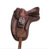 AD Saddlery All Purpose Synthetic Treeless Freemax Synthetic Suede English Horse Saddles Tack Free Matching Girth Leather Straps Size: 10"-18" inches Seat Available F05 (14) view 1