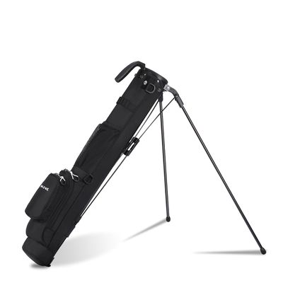 MAZEL Lightweight Golf Bag for Men  Easy to Carry Golf Clubs Bag with Shoulder Strap,Pitch n Putt Golf Stand Bag for Driving Range,Par 3 and Executive Courses - Fit Up to 8 Clubs (Black)