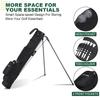 MAZEL Lightweight Golf Bag for Men  Easy to Carry Golf Clubs Bag with Shoulder Strap,Pitch n Putt Golf Stand Bag for Driving Range,Par 3 and Executive Courses - Fit Up to 8 Clubs (Black) view 3