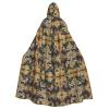 QASNLU sugar skulls butterfly print Halloween hooded cape decoration cape costumes for witches, Mardi Gras, Christmas view 1