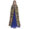 QASNLU sugar skulls butterfly print Halloween hooded cape decoration cape costumes for witches, Mardi Gras, Christmas view 2