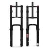 BUCKLOS 20 x 4.0 inch Fat Tire Electric Bike Air Suspension Fork Travel 180mm, QR 9 x 135mm Straight Tube 1 1/8 MTB Dual Crown Bicycle Front Forks Disc Brake for Ebike Snow Beach Mountain Bike ect view 1