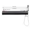 DYRABREST Road Camping Shower Portable Roof Rack Mount Solar Heated Road Shower Self-Pressurized Water Tank for Camping Showers, Overlanding and Outdoor Activities Water Supply (30L / 7.93Gal) view 4