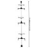 SHOUMANUAL 3 Bike Storage Rack, Vertical Freestanding Hanger Parking Rack with Adjustable Height Parking Rack Pole Stand for Storing Bicycles in Garages or Apartments for Tire  29" view 2