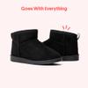 FabKids Kids Mini Snow Boots Girls Winter Ankle Faux Fur Lined Snow Shoes Fuzzy Low Boots for Toddler Size T7 view 3