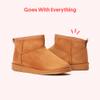 FabKids Kids Mini Snow Boots Girls Winter Ankle Faux Fur Lined Snow Shoes Fuzzy Low Boots for Little Kids Size 13 view 3