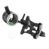 Archery Compound Bow Sight Aluminum Alloy 0.019" Fiber Optic 1/2 Pin Bow Sight Micro-Adjustable Aim Sight Toolless Quickset with Sight Light Compound Bow Accessory (Bow Sight with 6 Lens-2 pin) view 1