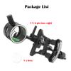 Archery Compound Bow Sight Aluminum Alloy 0.019" Fiber Optic 1/2 Pin Bow Sight Micro-Adjustable Aim Sight Toolless Quickset with Sight Light Compound Bow Accessory (Bow Sight with 6 Lens-2 pin) view 2