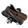 Bike Carbon Fiber Rim Brake Pads, Braking Carbon Fiber Rim Brake, C-Brake Blocks Shoes Matte, Rim Brake for Road Bike Folding Bike(brown)