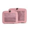 Aerotrunk Compression Packing Cubes for Travel - Luggage Organizer Bags - Double Zipper Packing Cubes for Suitcases (2-Pack, Rose) view 1