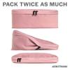 Aerotrunk Compression Packing Cubes for Travel - Luggage Organizer Bags - Double Zipper Packing Cubes for Suitcases (2-Pack, Rose) view 3