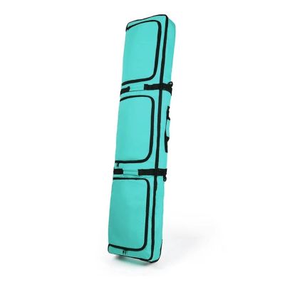 Water-proofed Fully Padded Snowboard Bag Double Board Backpack With Wheels(Light Green)