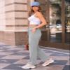AUTOMET Women's Wide Leg Sweatpants Plus Size Baggy Straight Leg Lounge Pants Fall Outfits Athletic Joggers with Pockets Grey XXL view 3