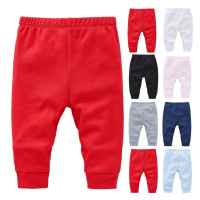 Baby Joggers for Boys Girls Baggy Sweatpants Solid Pull On Elastic Waist School Pants Casual Sport Trousers (Light Blue, 3-6 Months)