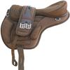 AD Saddlery All Purpose Synthetic Treeless Freemax Synthetic Suede English Horse Saddles Tack Free Matching Girth Leather Straps Size: 10"-18" inches Seat Available F47 (14) view 1