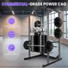 QUARPAL 1200 lbs Power Rack  Multi-Function Squat Rack with Solid Safety Bars and J-Hooks  81.5"x44.3"x45.6" in, Ideal for home, Home Gym Power Cage Bench view 3