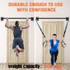 36" Heavy Duty Pull Up Bar Wall/Joist Mounted, 600 LB Capacity, Multi-Grip Bar for Garage & basement rafter Use - All-in-One Workout with Carabiners & Space-Saving Design view 2