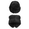 2 in 1 Faux Fur Hat Scarf Russian Style Cossack Hat Plush Collar Scarf Women Winter Warm Ushanka Cap Set view 3