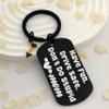 Zguhsadl Funny Keychain Gifts for Son Daughter From Mom Teenager Gag Gifts for Teen Boys Girls Coming of Age Birthday Key chain Gift Have Fun Drive Safe Don't Do Stupid Keyring view 4